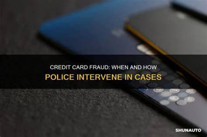 Do the police get involved with fraud?