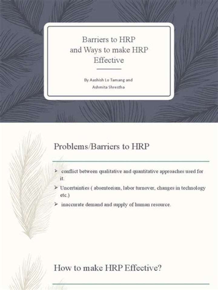 How can we make HRP effective?