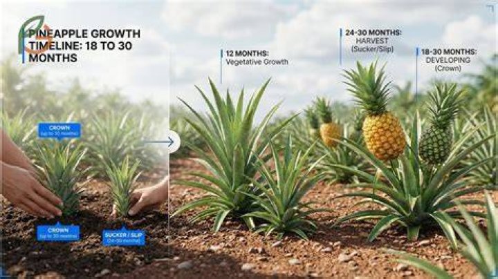 How long does it take to grow 1 pineapple?
