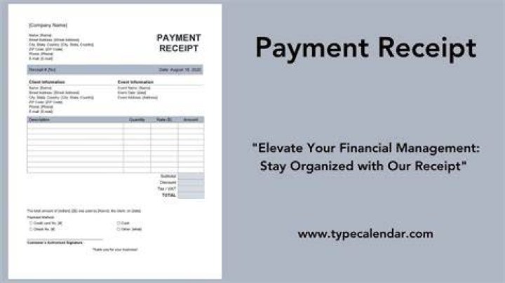 What a receipt is and when it can be used?