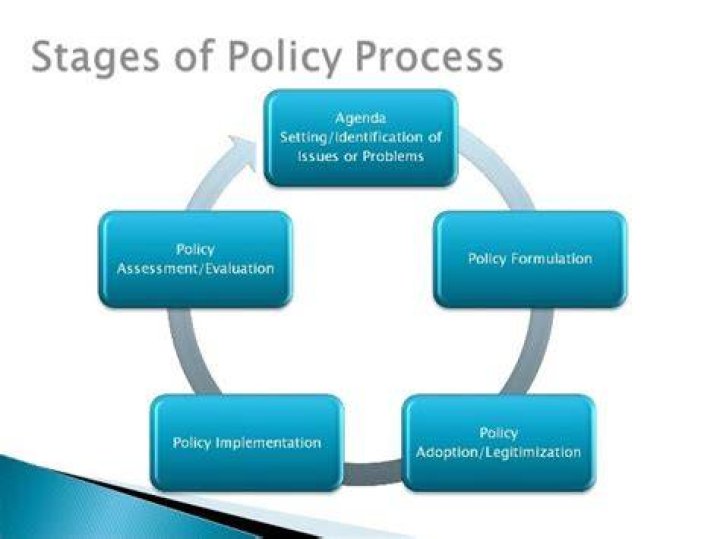 What are the five steps of policy making quizlet?
