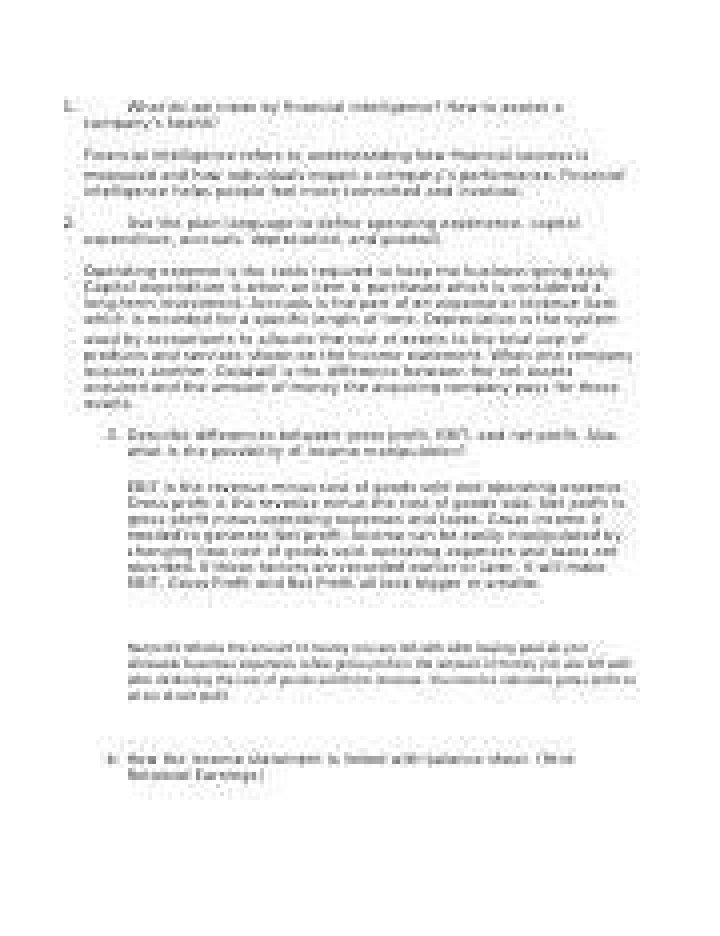 What do we mean by financial resources?
