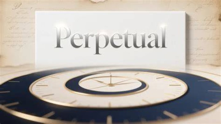 What does it mean if something is perpetual?
