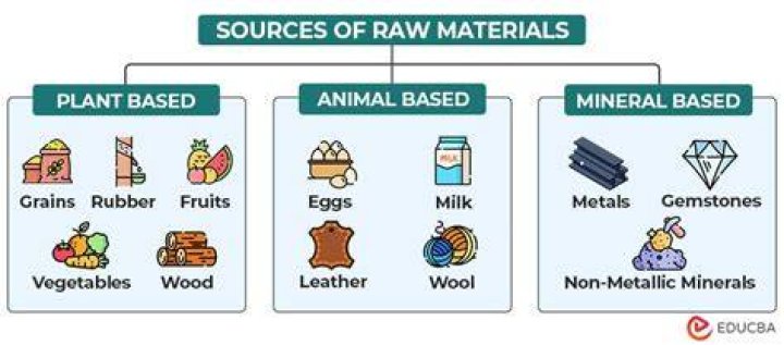 What industry extracts raw materials from the earth?
