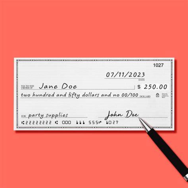Who writes a check?