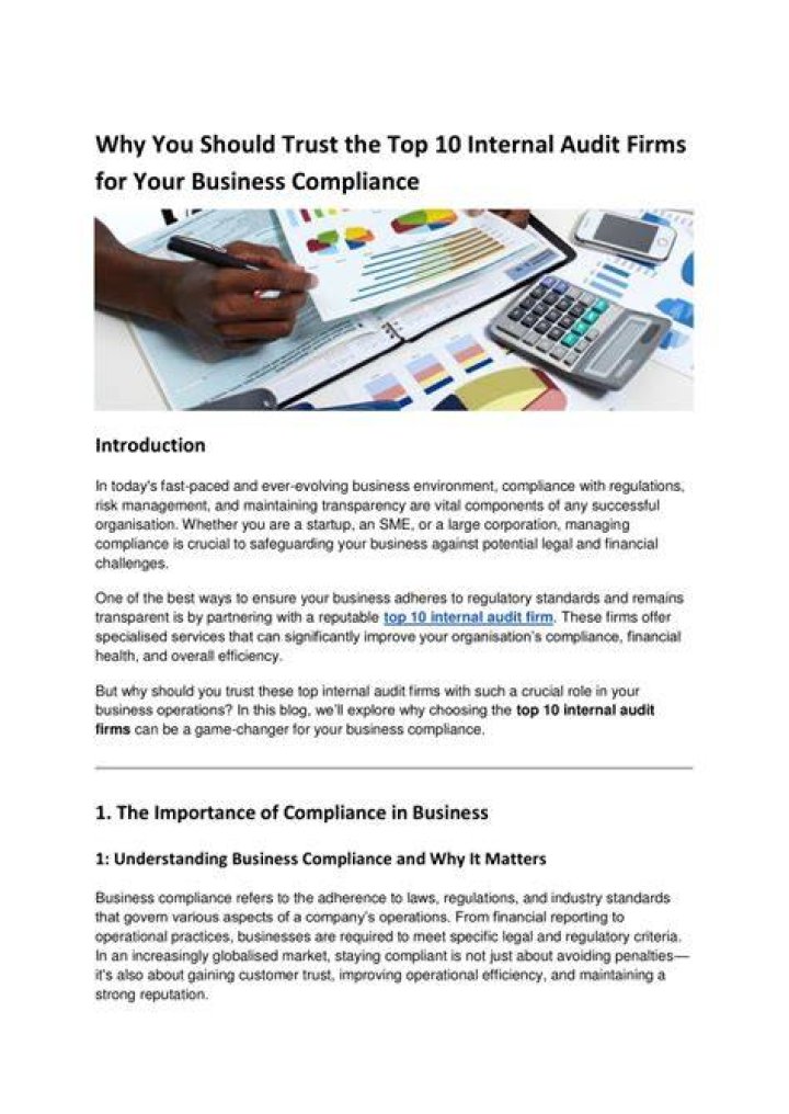 Why you should audit your business?